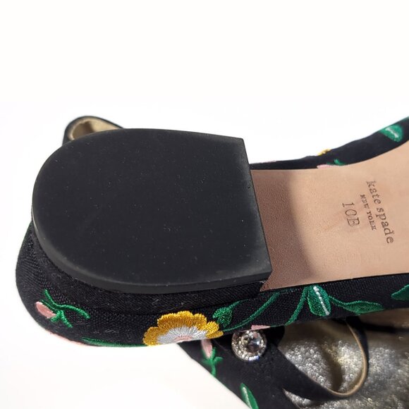 Kate Spade Shoes Size 10 Floral Maya Flats - Picture 6 of 10